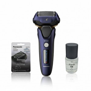 Электробритва Panasonic ES-LV67-A820-AS2 в комплекте с дополнительным набором из лезвий Panasonic WES-9170Y-1361 и маслом WES-8196X-7911